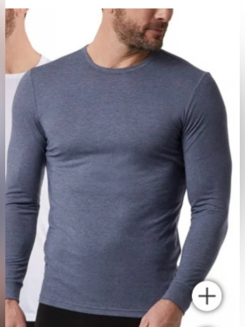 NWT 32 Degrees Heat Men’s Long Sleeve Layer Shirt Heather Blue One Only SIZE M